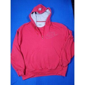 Nike Hoodie Red Vintage Y2K Pullover Sweater Men's Size Large